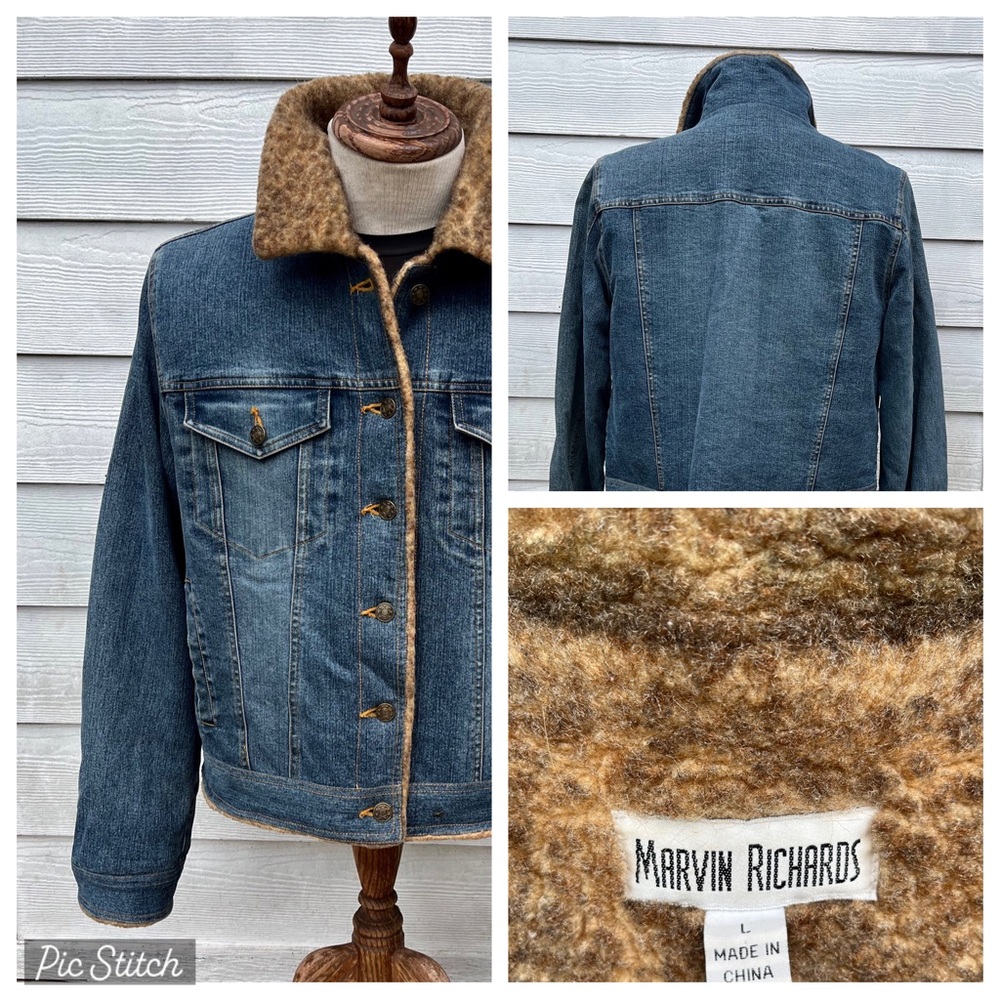 VGT-Marvin Richards Sherpa Trucker Jean Jacket